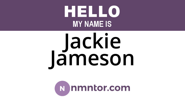 Jackie Jameson