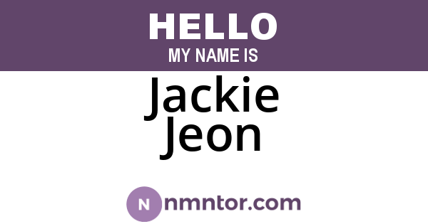 Jackie Jeon