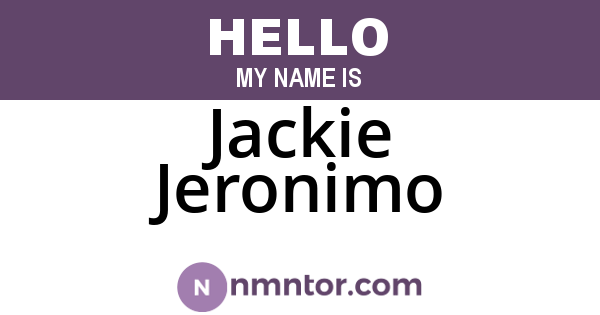 Jackie Jeronimo