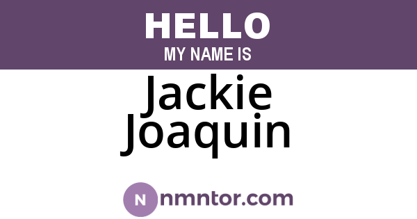 Jackie Joaquin