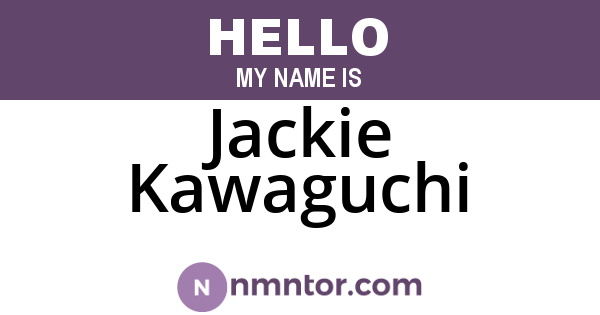 Jackie Kawaguchi