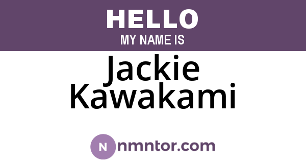 Jackie Kawakami