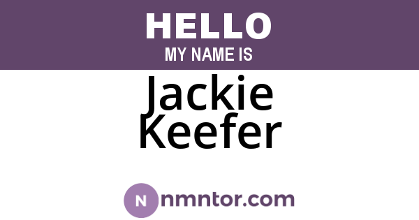 Jackie Keefer