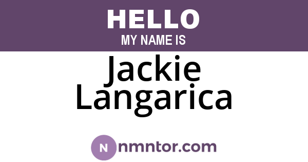 Jackie Langarica