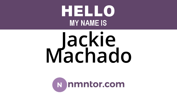 Jackie Machado