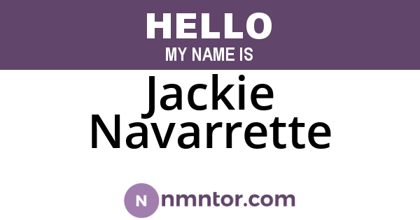 Jackie Navarrette