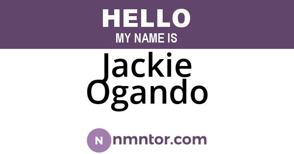 Jackie Ogando