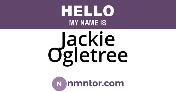 Jackie Ogletree