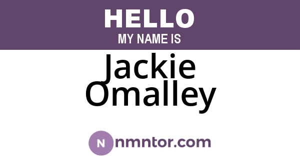 Jackie Omalley
