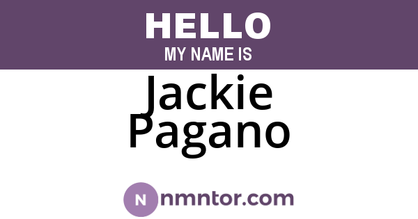 Jackie Pagano