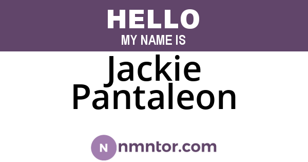 Jackie Pantaleon