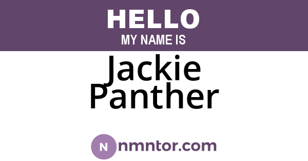 Jackie Panther