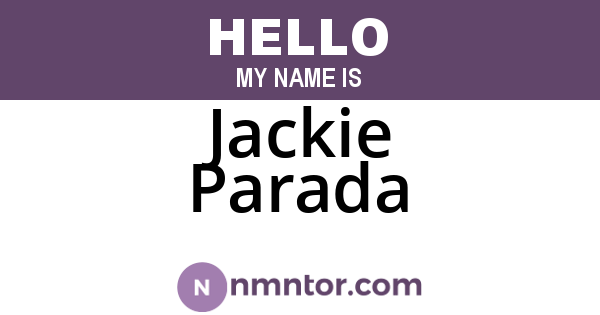 Jackie Parada