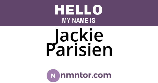 Jackie Parisien