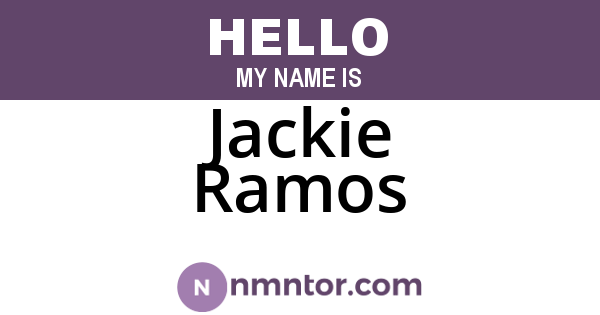 Jackie Ramos