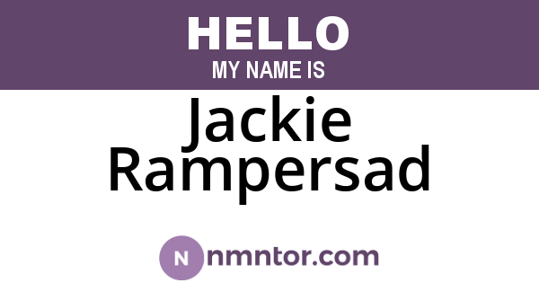 Jackie Rampersad