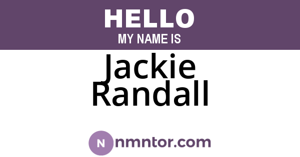 Jackie Randall