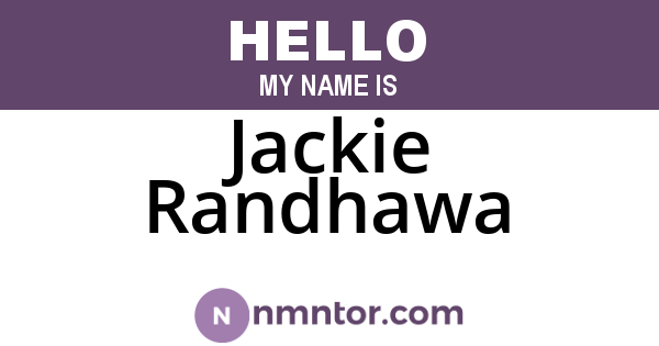 Jackie Randhawa