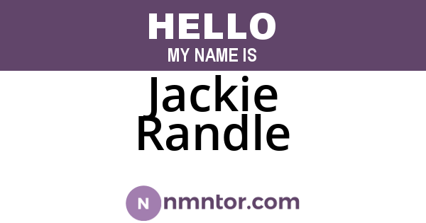 Jackie Randle