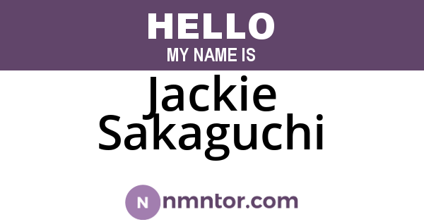 Jackie Sakaguchi