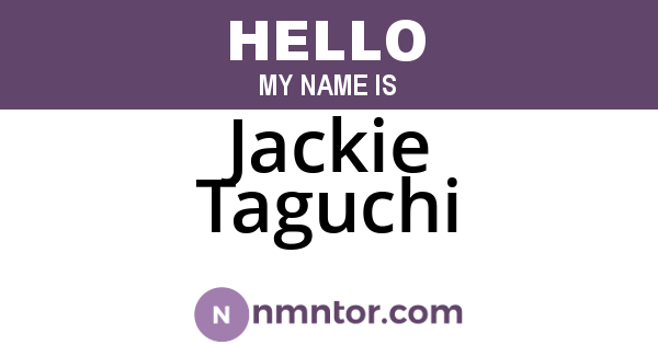 Jackie Taguchi