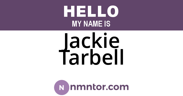 Jackie Tarbell