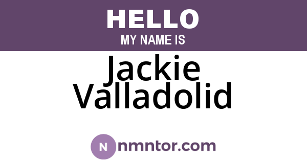 Jackie Valladolid
