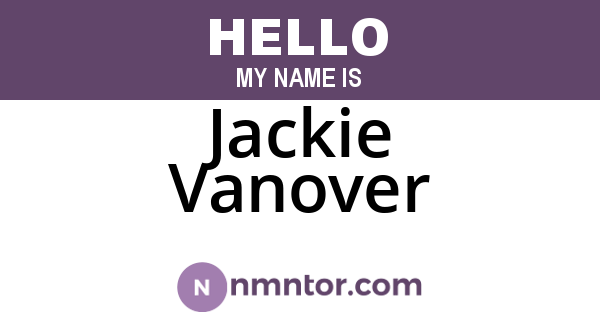 Jackie Vanover