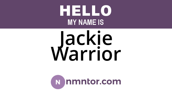 Jackie Warrior