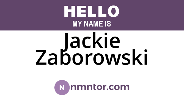 Jackie Zaborowski