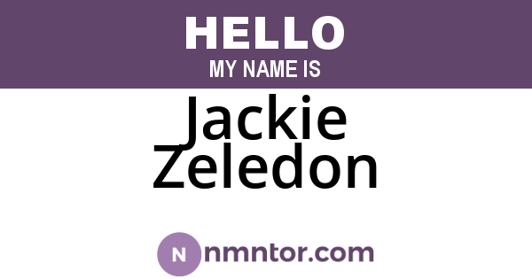 Jackie Zeledon