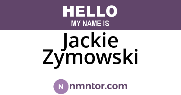 Jackie Zymowski