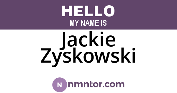 Jackie Zyskowski