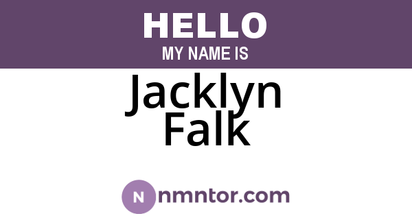 Jacklyn Falk