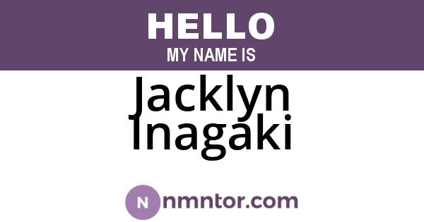 Jacklyn Inagaki