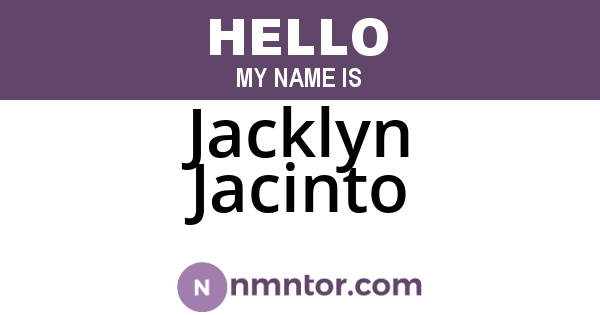Jacklyn Jacinto