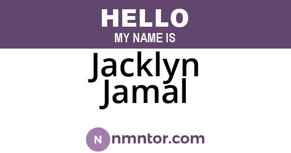 Jacklyn Jamal