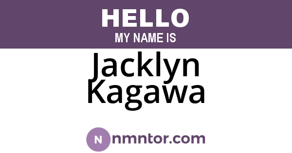 Jacklyn Kagawa