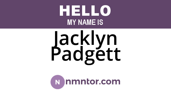 Jacklyn Padgett