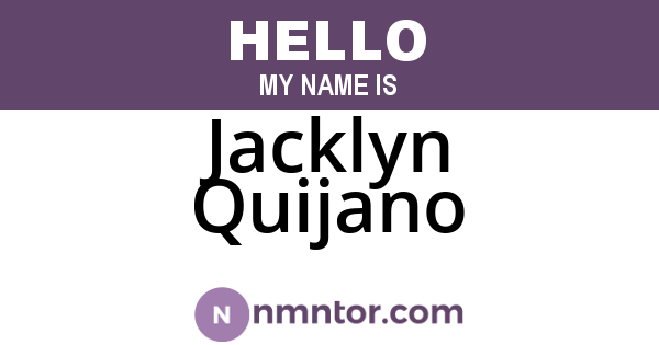 Jacklyn Quijano