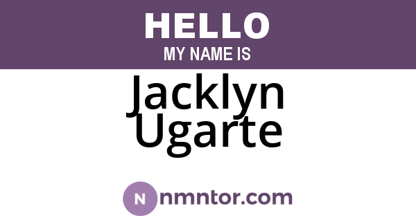 Jacklyn Ugarte