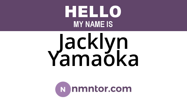 Jacklyn Yamaoka