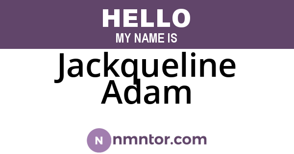 Jackqueline Adam