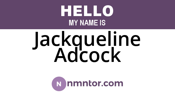 Jackqueline Adcock