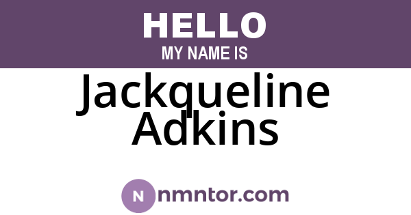 Jackqueline Adkins