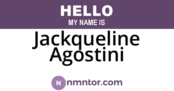 Jackqueline Agostini
