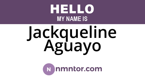Jackqueline Aguayo