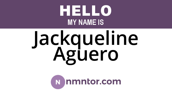 Jackqueline Aguero