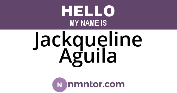 Jackqueline Aguila