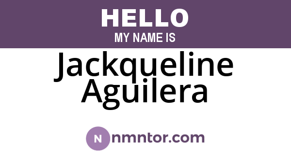 Jackqueline Aguilera